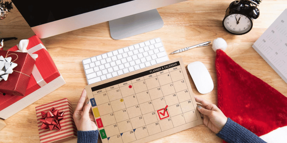 Calendario de publicaciones para una campaña de redes sociales en Navidad rentable