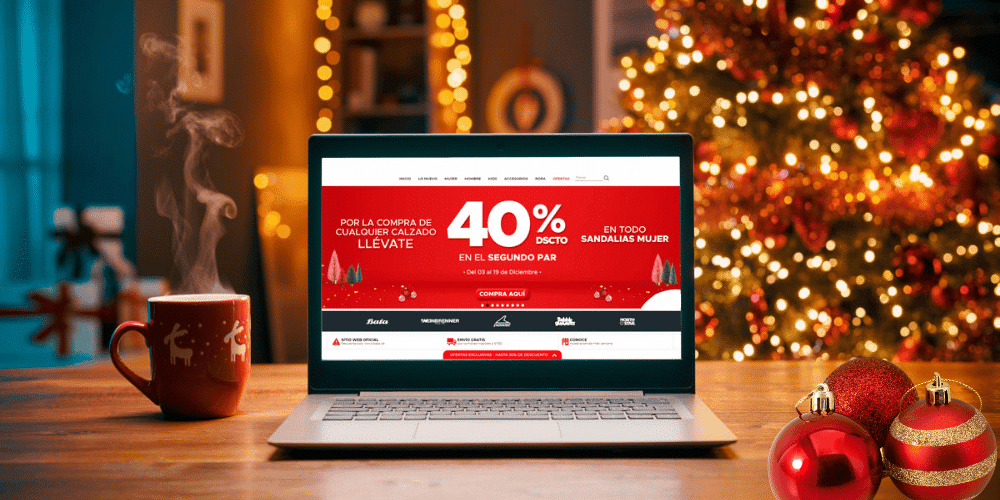 Ejemplo de campaña de email marketing navideña para un ecommerce en navidad