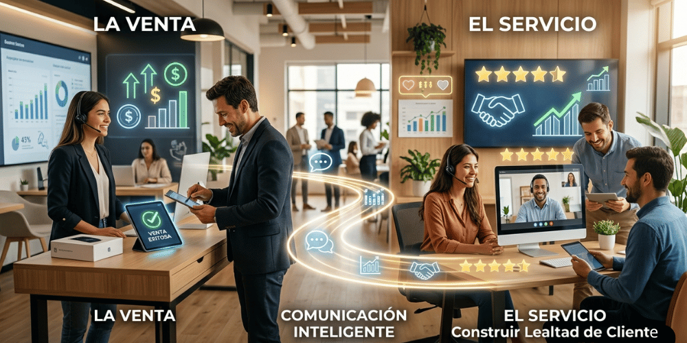 Construir lealtad de cliente con comunicación inteligente: de la venta al servicio
